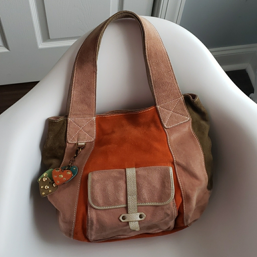 Tocco Suede Shoulder Bag
